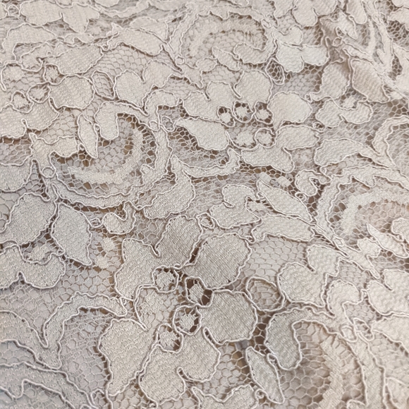 David's Bridal Mauve Pink Lace Bridesmaid Dress Size 8 - Picture 3 of 7